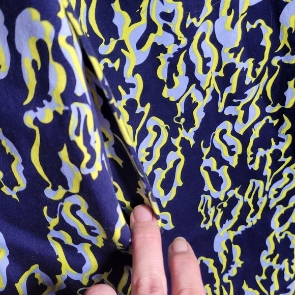 Karen Millen darted A line dress fitted abstract pattern pocketed dress size 10 - Picture 7 of 12